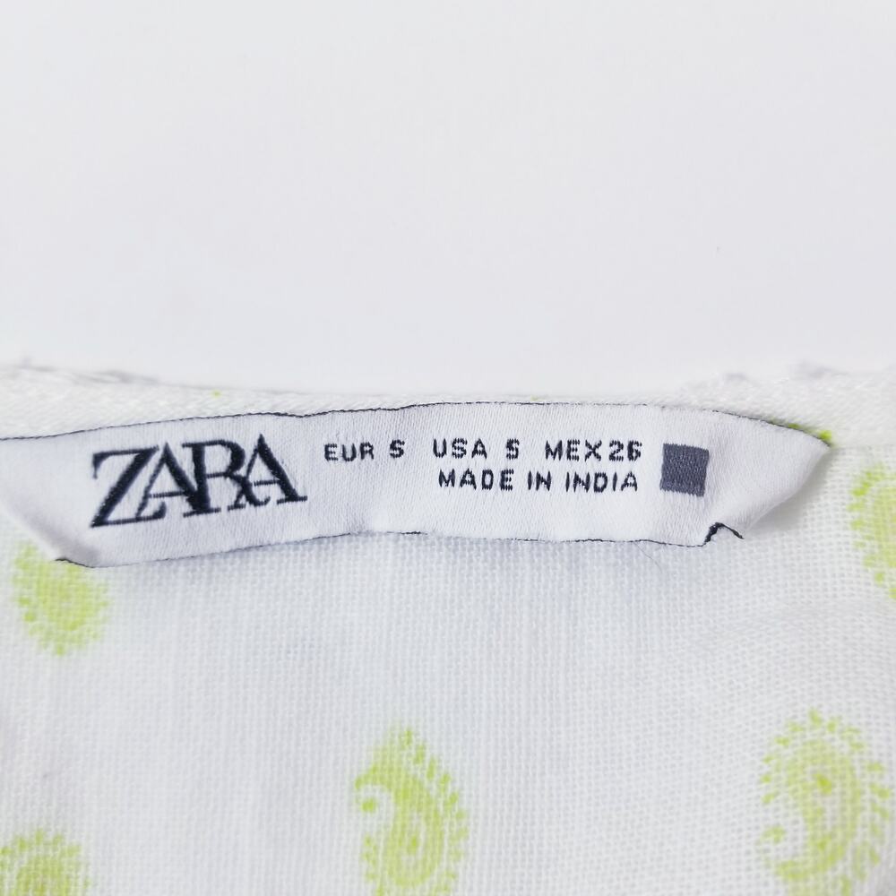 Zara Embroidered Maxi Dress V-Neckline - Picture 4 of 15